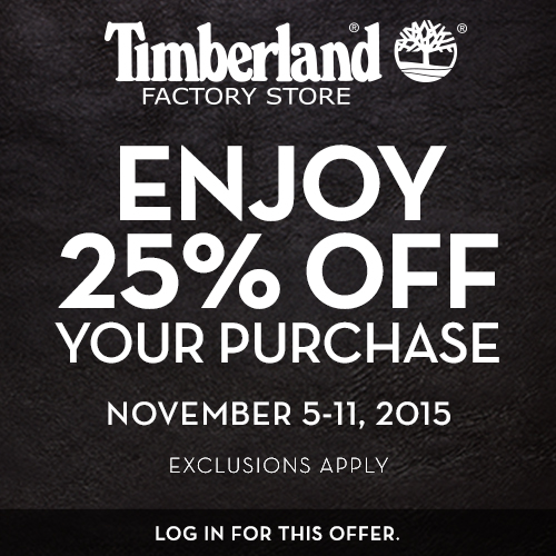 timberland promotion